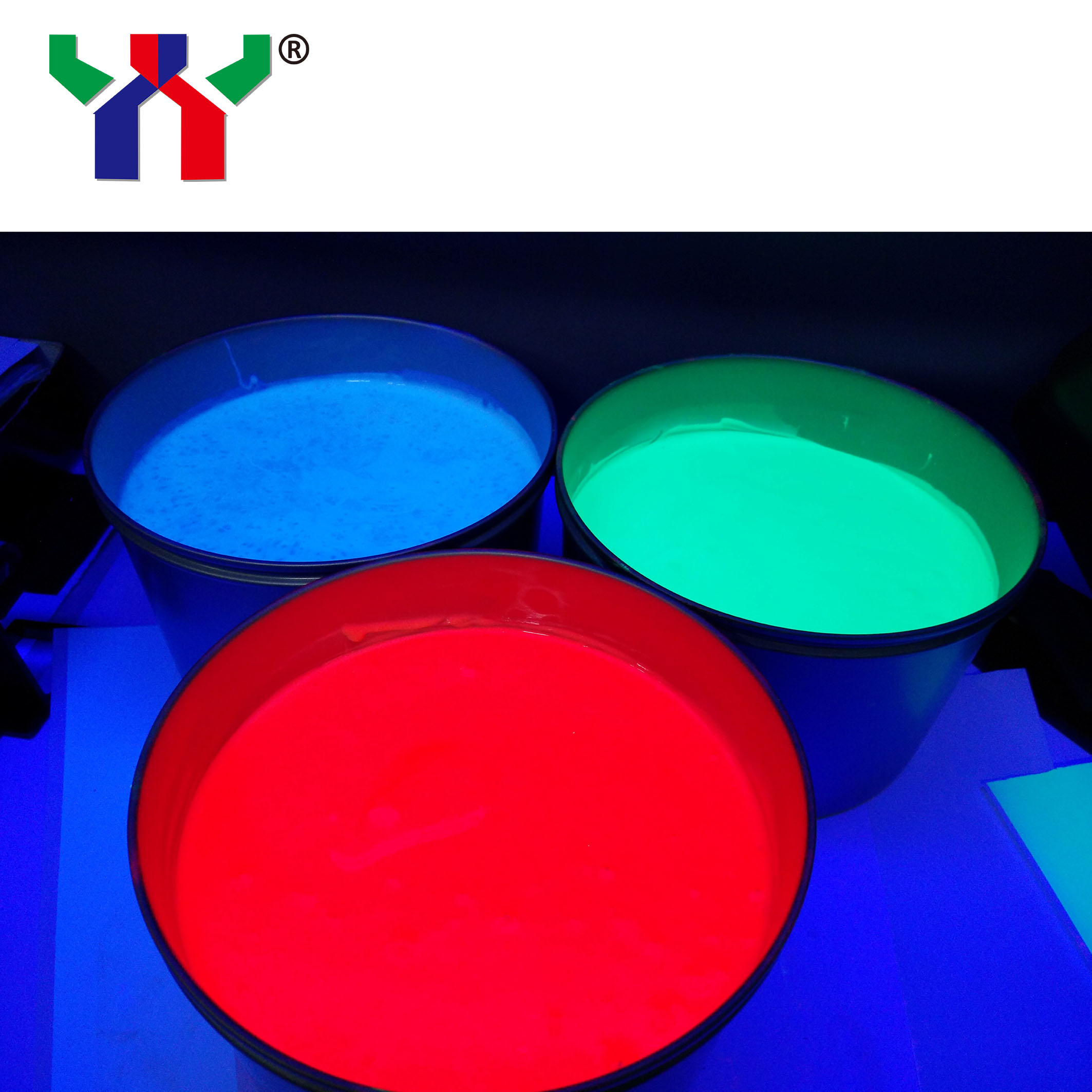 High quality Screen  UV invisible ink for Screen  printing, color green Nature Dry