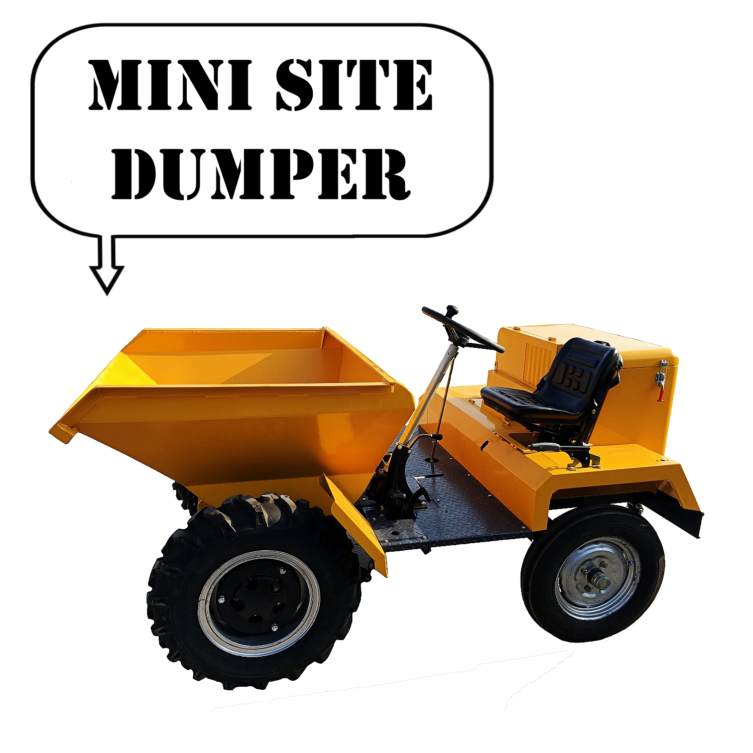 Topmac Factory supply low price 4x2 wheel drive site dumper