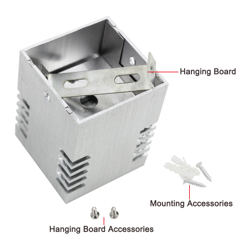 3W LED-Wandleuchte AC85-265V Novelties Leuchtende Wandleuchten mit quadratischem Loch für die Dekoration von Dachbodentreppen