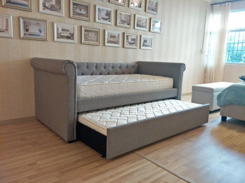 Free Sample Promotional Wholesale Children Bed Double Steps Bed Wood Optional