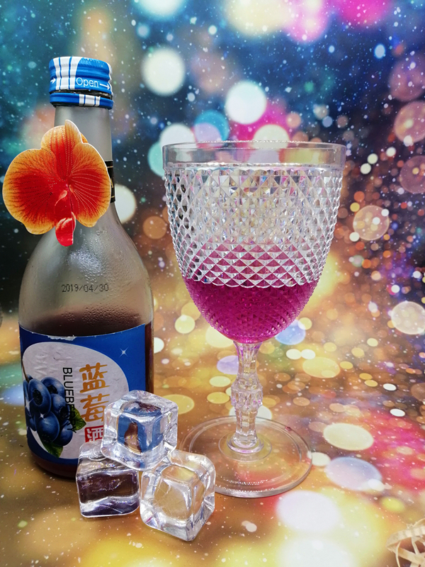 Bamboo straw fibers wine cup bars wine goblet with diamond shining