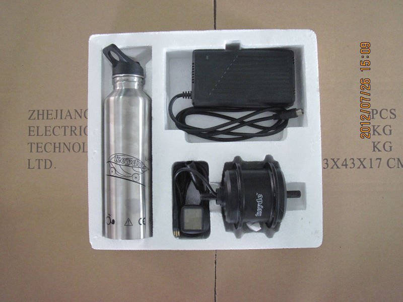 keyde ebike conversion kit SK360 with rim and 10.8Ah li-ion battery