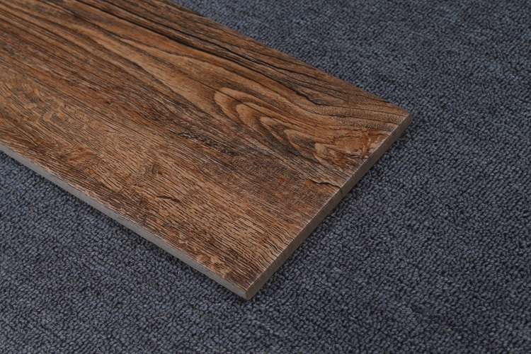 Indian Wooden Decor House Tiles Ceramic Wood Texture Floor Tile For Bedroom