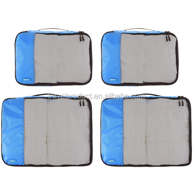 2pcs cubes d'emballage de voyage de compression étanches organisateur de voyage