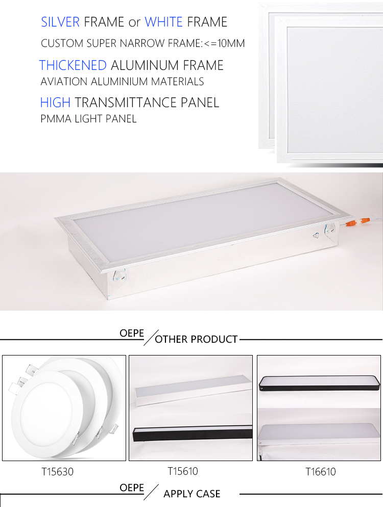 36W 2.4G RF Wireless Control Panel Light CCT Dimmable Double Color Ultra Slim LED Panel Light