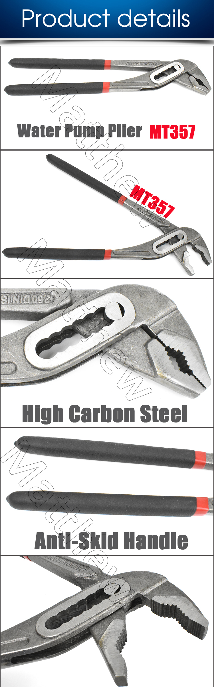 Plumbing tool Water Pipe Pump Pliers