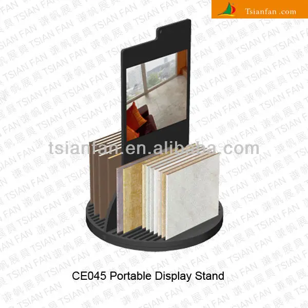 Double-Sided A-Frame Loose Tile Display Rack for Tile Sample Display