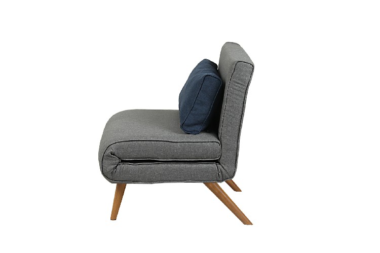 Studio Guest Foldable Chair Beds  Foam Sofa Couch Futon Furniture Gray Sleeper Chair Folding Foam Bed Futon Chair