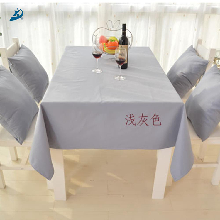 Solid home party decoration rectangle table cloth for party