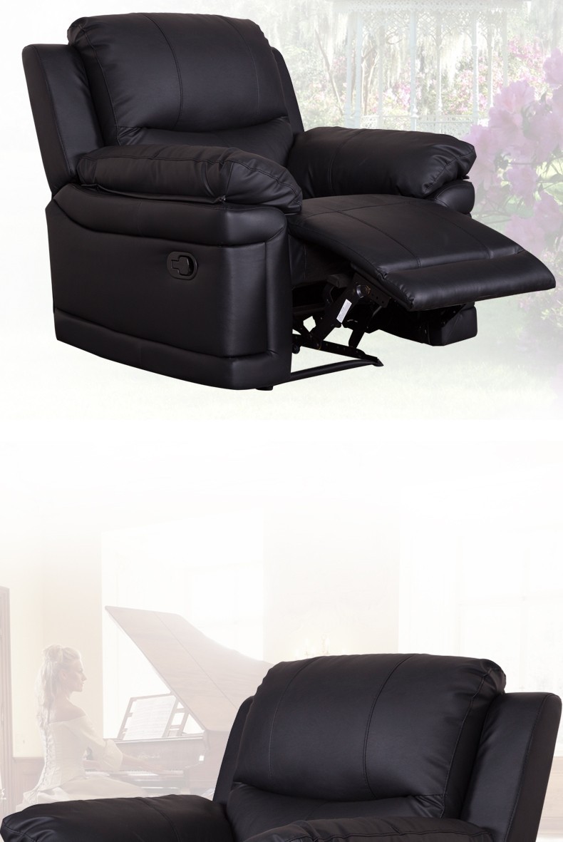Shenzhen Furniture Living Room Leather/ Leather air recliner sofa set prices 1513