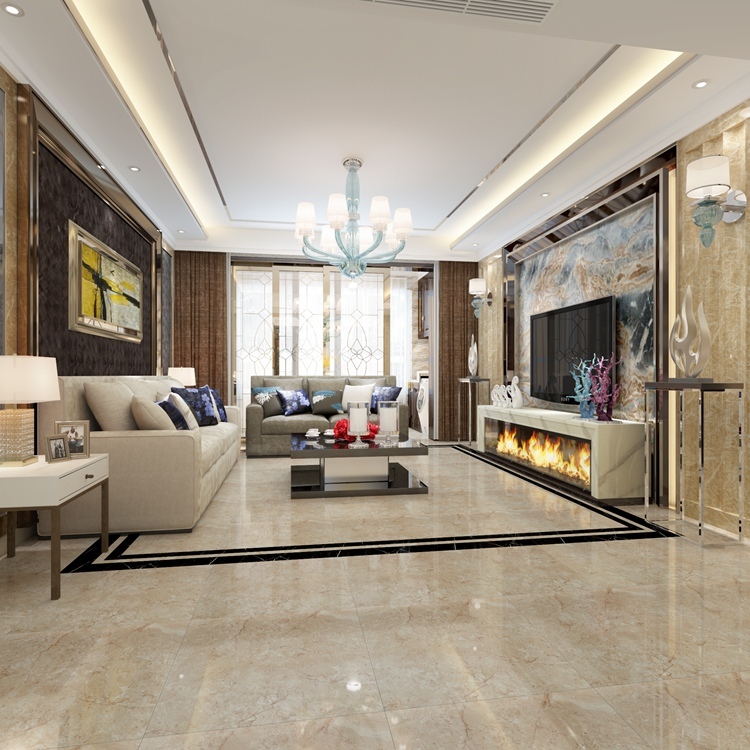 Ceramic Tiles Sudan Yellow Color Marble 24 24 Porcelain Glazed Floor Tile Price In China