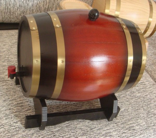 Bulk 3L pine wood barrel for wine storage
