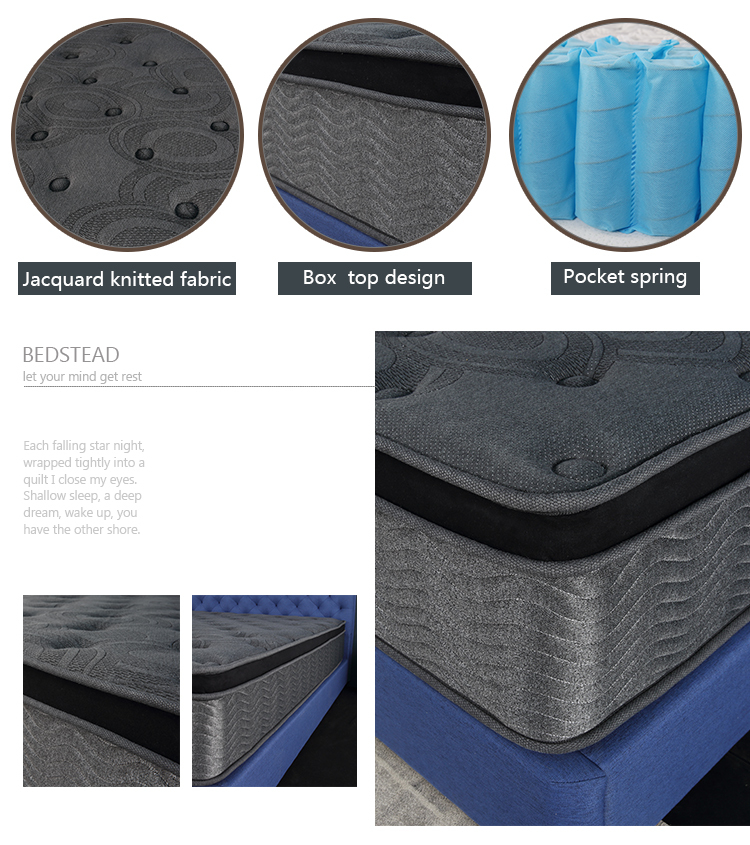 Black color mattress hot sale queen size mattress with strong materials