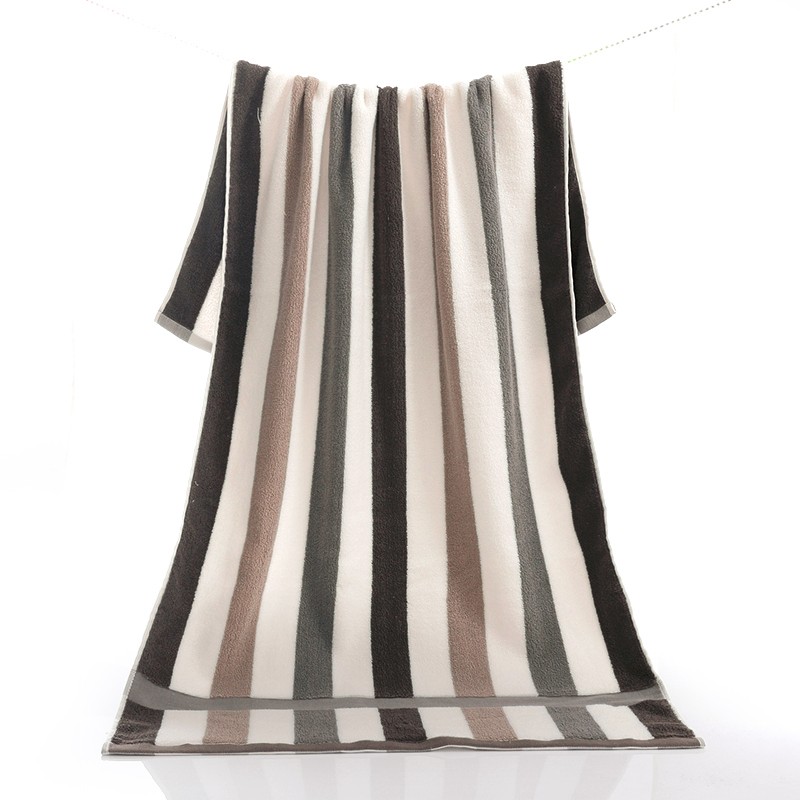 luxury 100% cotton stripe bath hotel towels set 5 star