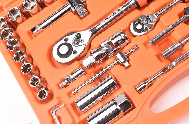 Asaki 94pcs Industrial Grade Cr-V 1/4'' Dr Socket And Wrench Set