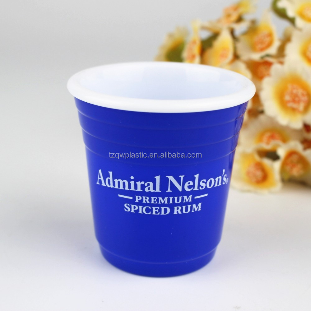 Reusable Mini Cup 2oz Red Cups Plastic Party Shot Glasses - Drinking Games Beer Pong Jello Shooters