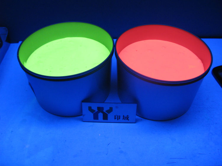 High quality Screen  UV invisible ink for Screen  printing, color green Nature Dry