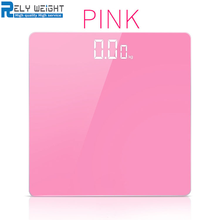 180kg/396lb Amazon Hot sell Household Digital Electronic Scale Tempered glass LED Display Weighing Bathroom Scales