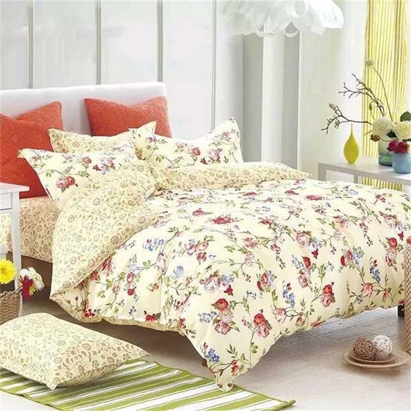 Polyester / Cotton Material and Printed Pattern Bed Sheet
