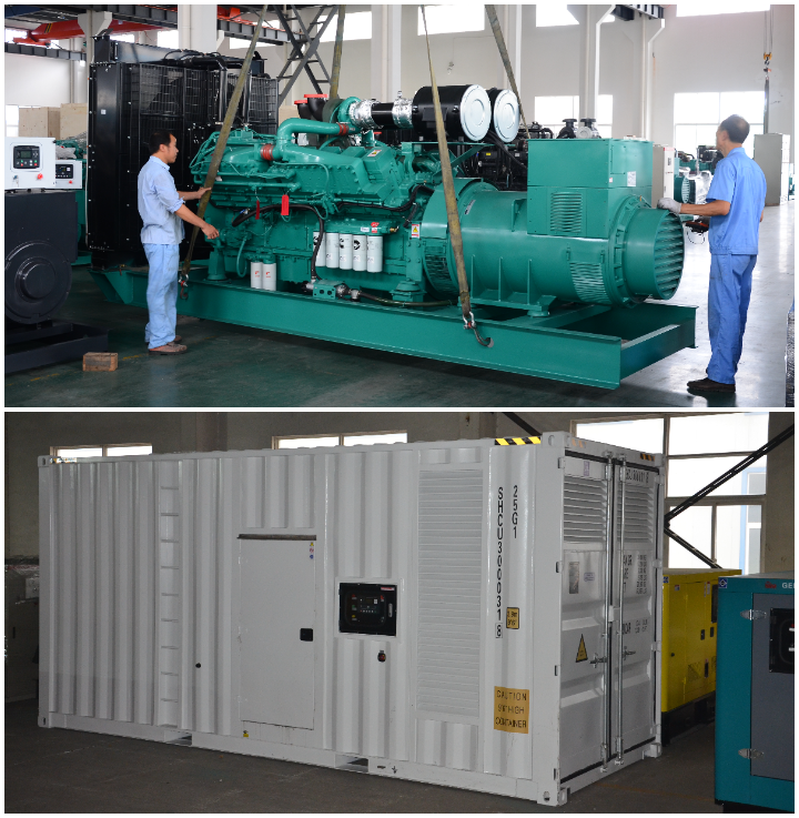 IP23 1000kva Diesel Generator 50hz AC Three Phase Containerized Genset