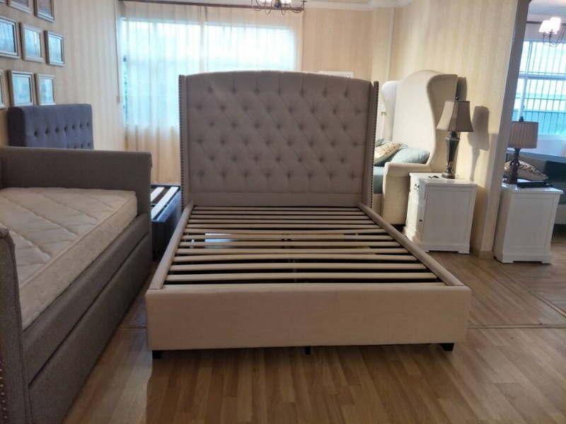 Latest design bed frame malaysia king large single bed with storage