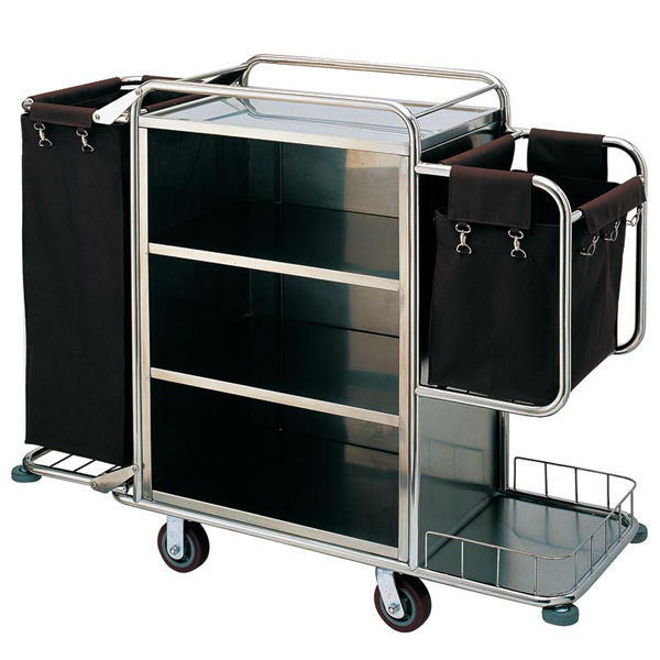 Durable Hotel Housekeeping Maid Cart Trolley