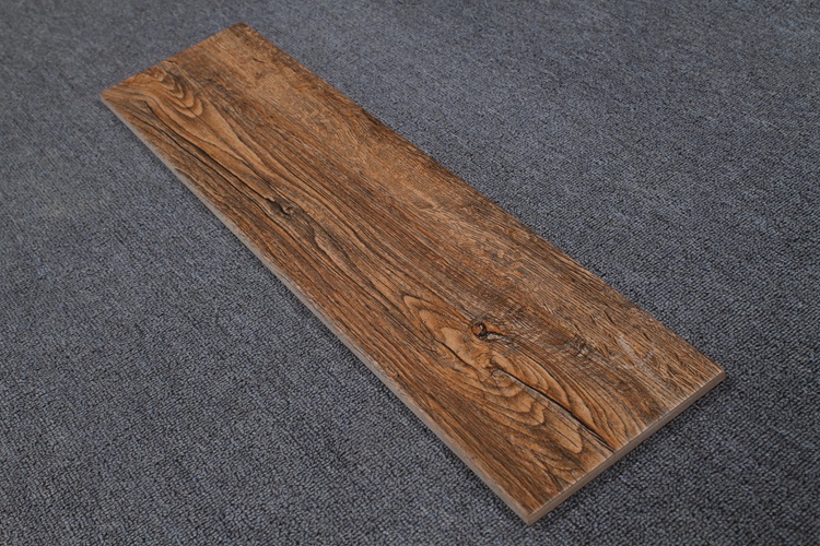 Indian Wooden Decor House Tiles Ceramic Wood Texture Floor Tile For Bedroom