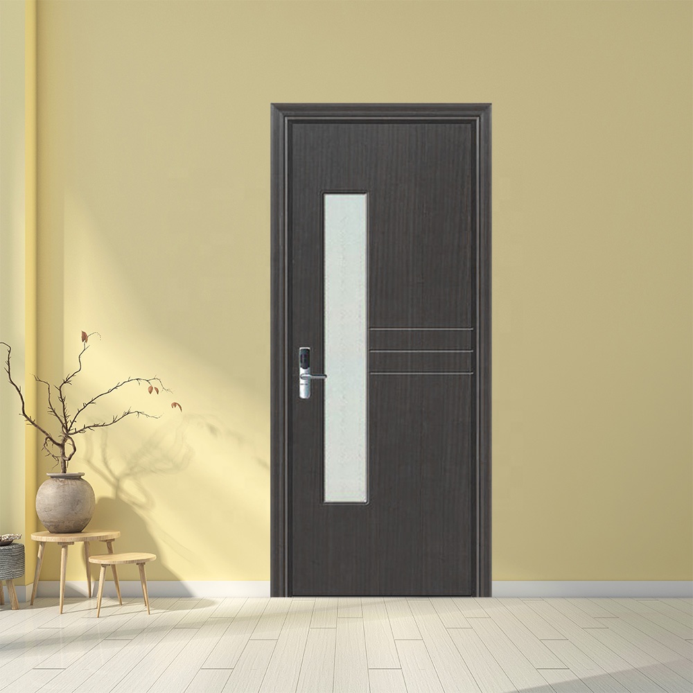 natural wood access door glass doors