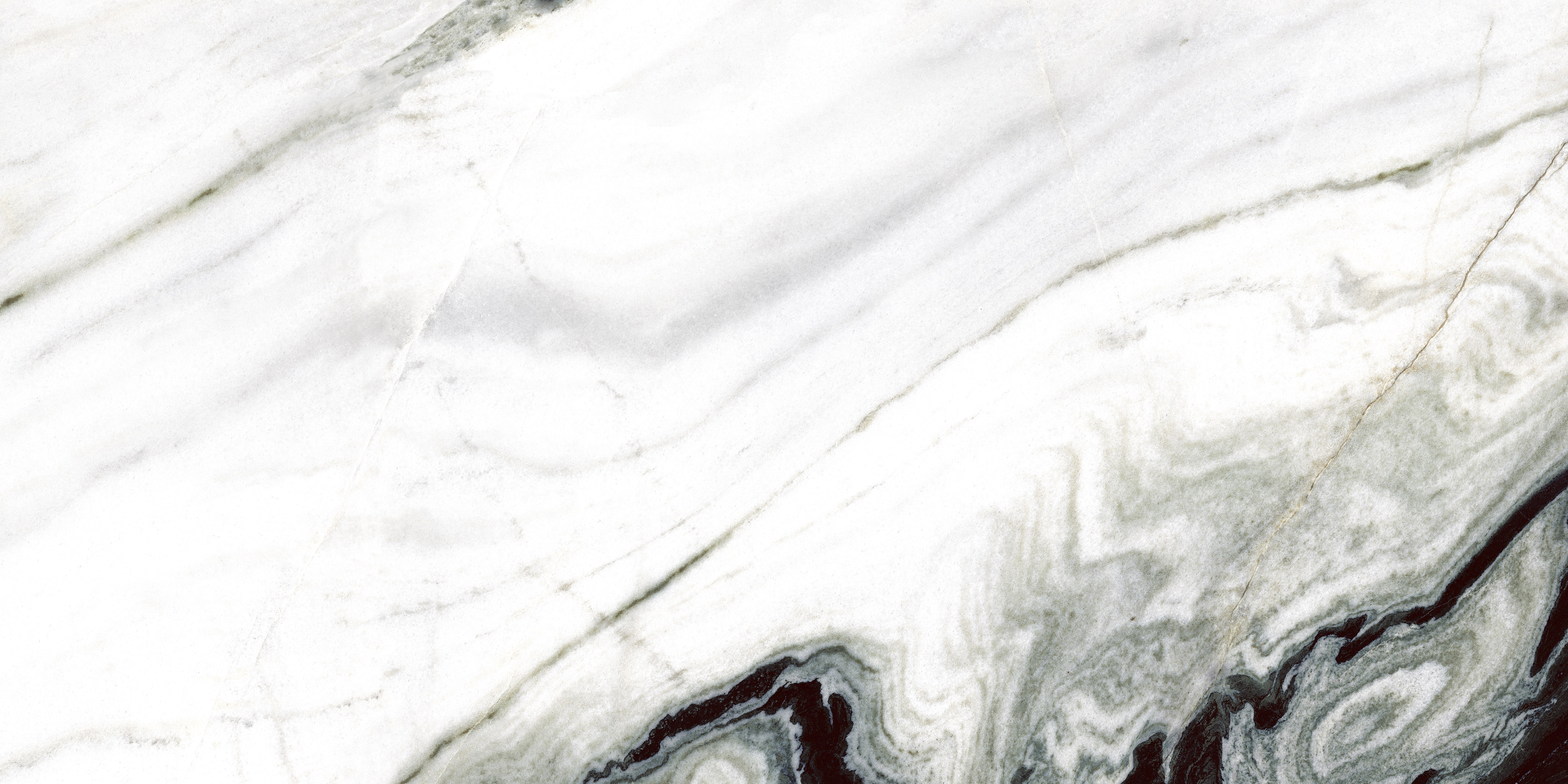 Hasin 600x1200mm Black Veins White Marble Thin Floor Tile (White Marble)