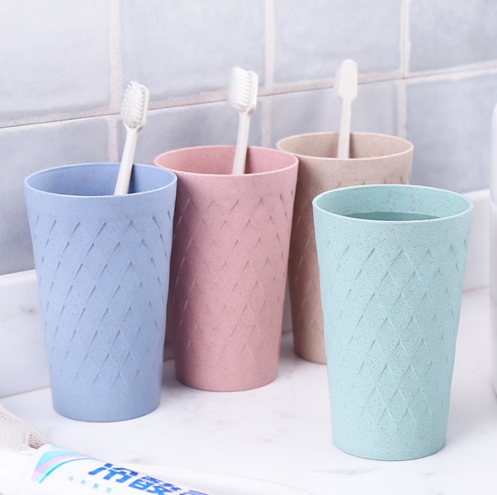 Creative non-slip environmentally friendly tea cup for bars and hotel wheat straw cup