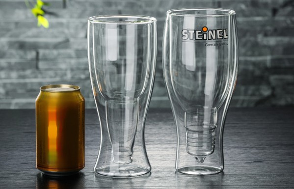 Double Wall Beverage and Coffee Glass Insulated Drinking Glass OEM Shape And Logo