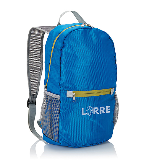 Sac à dos de randonnée pliable léger et imperméable promotionnel avec logos personnalisés