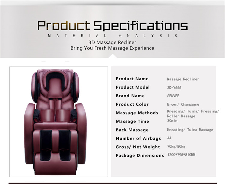 OEM custom high quality commercial electric full body sofa massage chair