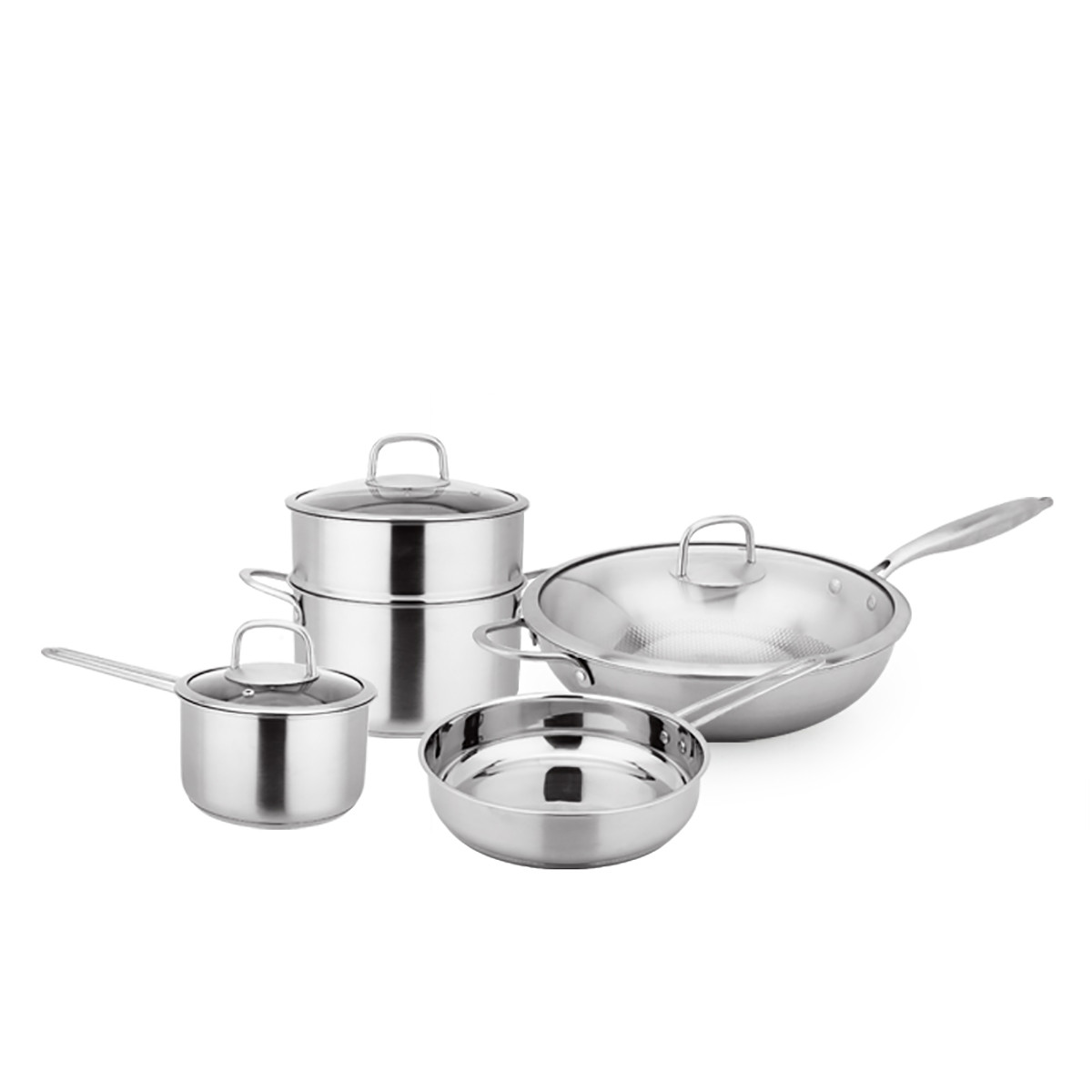4pcs Stainless Steel Kitchen Cookware Set