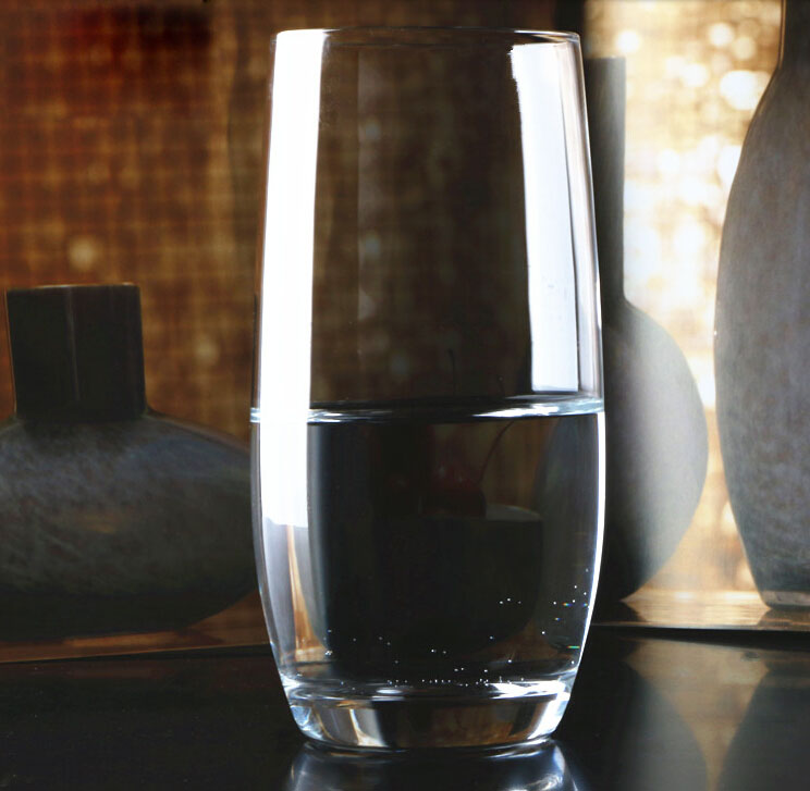 Lead Free Glass Water Cup Transparent Drinking Mug Straight Cup For Juice Milk Tea Coffee