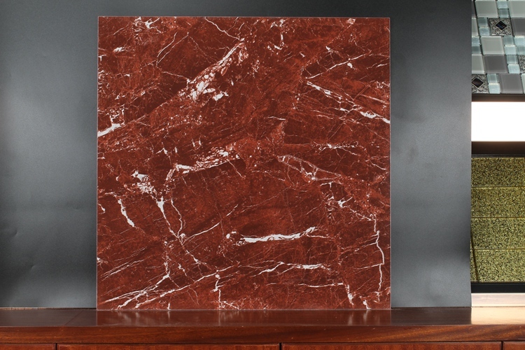 Iranian Tiles Cheap Modern Living Room Glazed Red Jade Marble Floor Tile