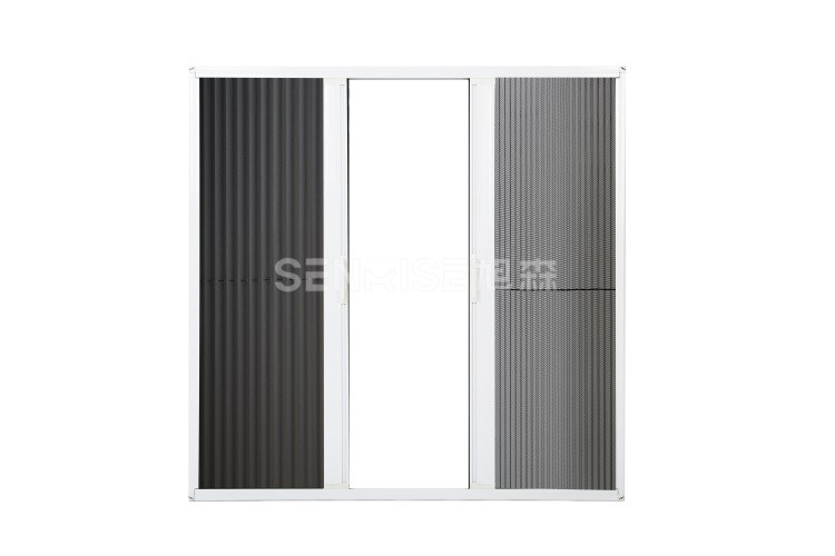 DIY Screen System wire mesh foldable screen aluminium pleated mosquito door