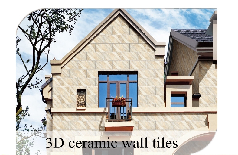 Beautiful Style Exterior Wall Tile 150x300mm 3D Inkjet tiles