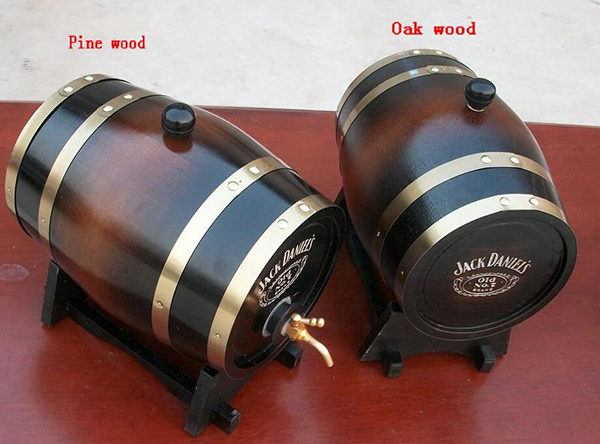 OAK wood decorative mini wine storage barrel