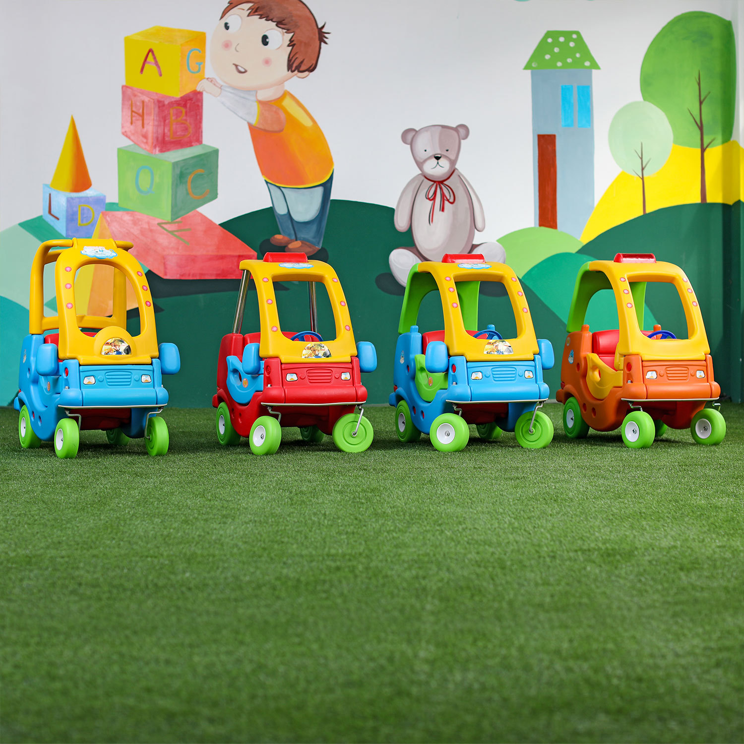 manual driving plastic toy cars, indoor kids plastic toy car