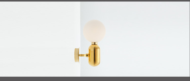 loft Modern design simple nordic style E27 bulbs glass wall lamp