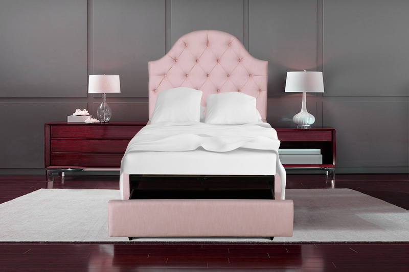 sample design bed sex furniture headboard bed with storage place in bedroom