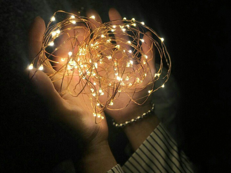 Novelty 2M 20leds LED Copper Fairy Night Light Waterproof Garland Lamp for Garden Christmas Wedding Party Decoration Lighting