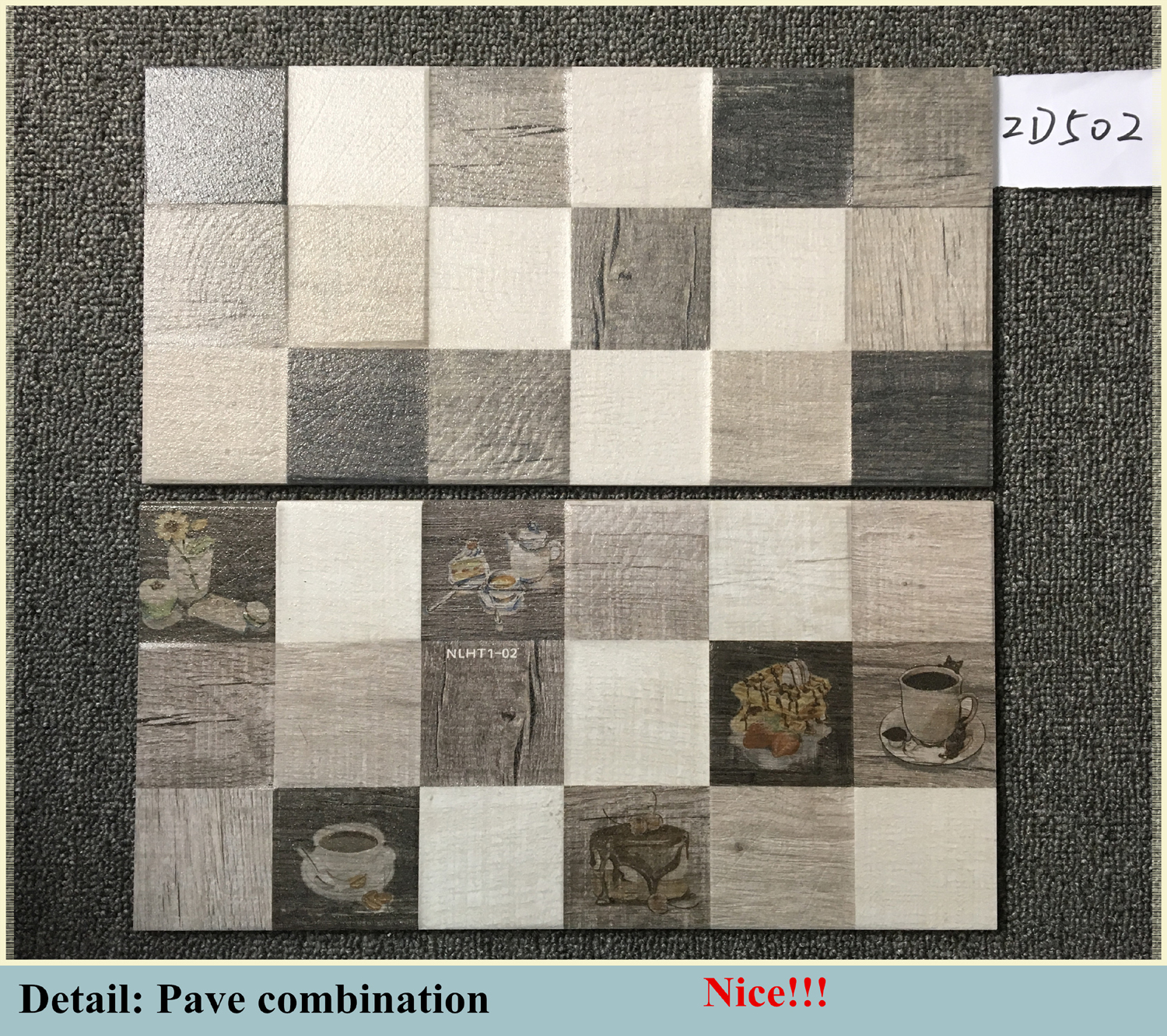 200x400mm New design 3d wall decorative concrete tile