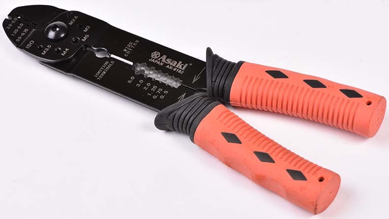 ASAKI AK-9102  5 in 1 Wire Stripper Pliers Multi-use Cable Stripper Wire Cutter Crimping Tool  Manual Pliers Alloy Steel