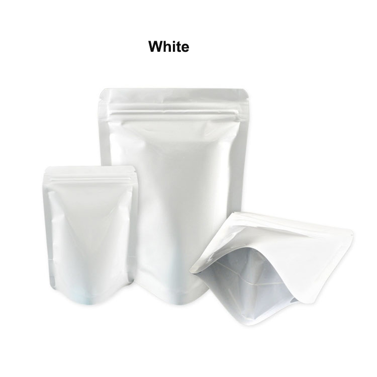 custom different color size printing matt gloss stand up pouch ziplock packaging bags