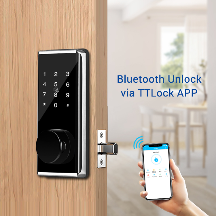 Wifi controlled ttlock Smart Home Deadbolt Lock Fingerprint Lock with American standard