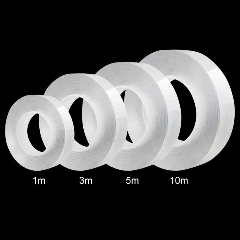 Washable Reusable Nano Adhesive Tape with Removable Adhesive