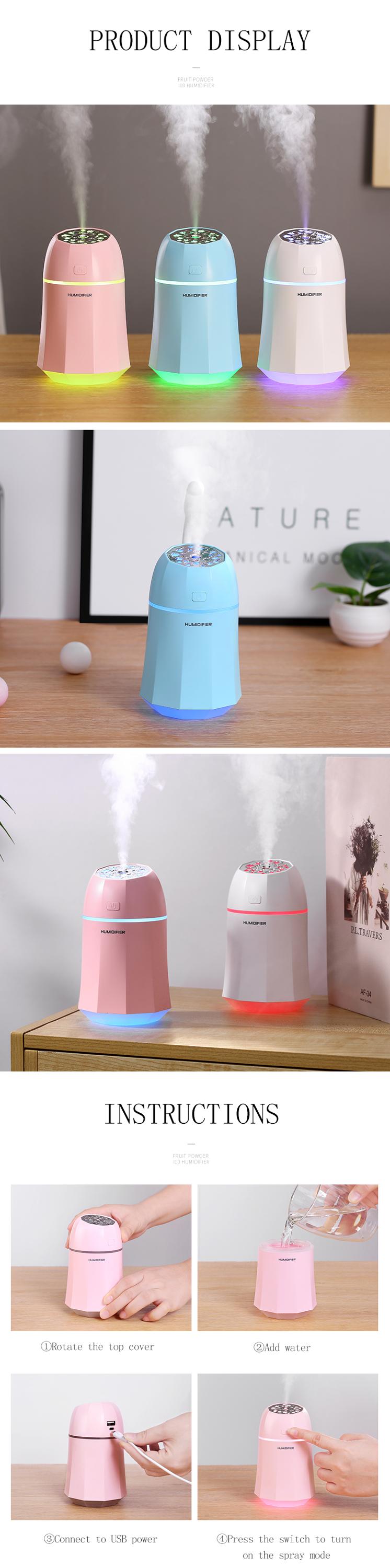 280ML Portable USB Mini Table Desk Humidifier With Personal Air Nano Mist Humidifier