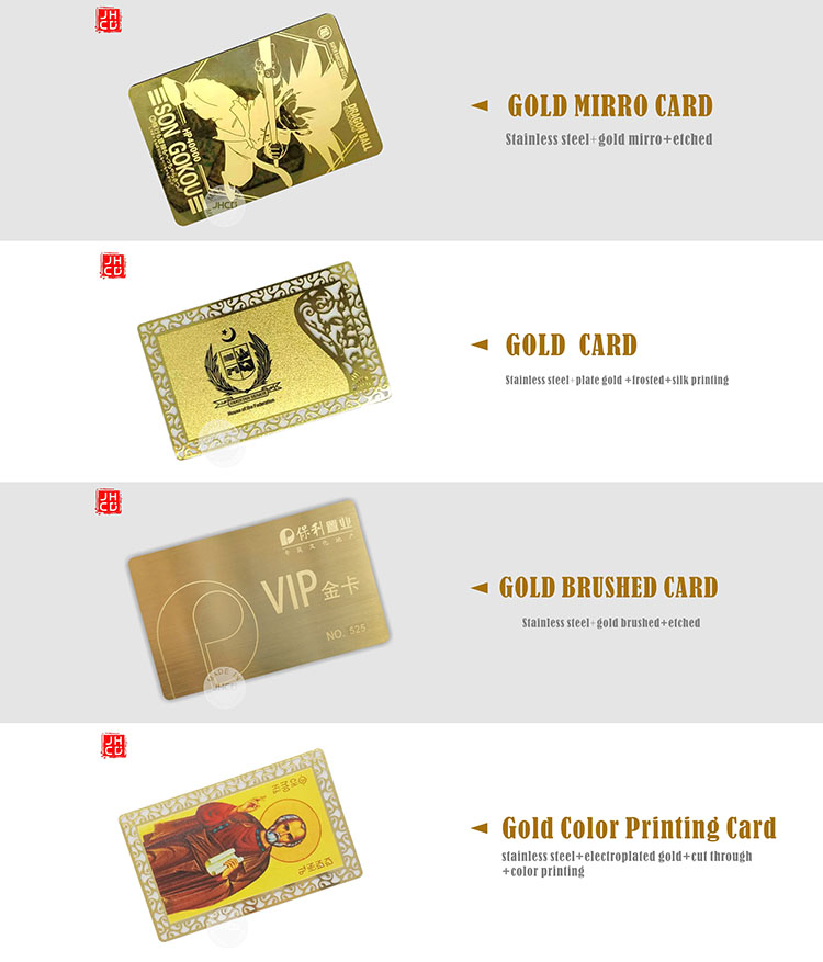 Wholesale 24k Screen Print Custom Luxury Gold Buddha Metal Business Cards